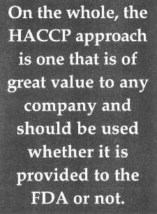 HACCP approach